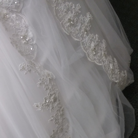 NWT Mermaid Style White Alfred Angelo Bridal Dress - Picture 3 of 10